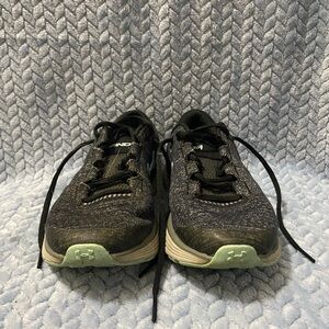 Under Armour Black and Mint Athletic Sneakers